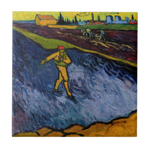 Azulejo Vincent van Gogh - El sembrador: Afueras de Arlés