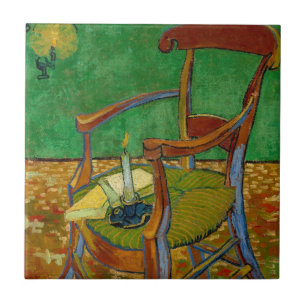 Azulejo Vincent van Gogh - El sillón de Paul Gauguin