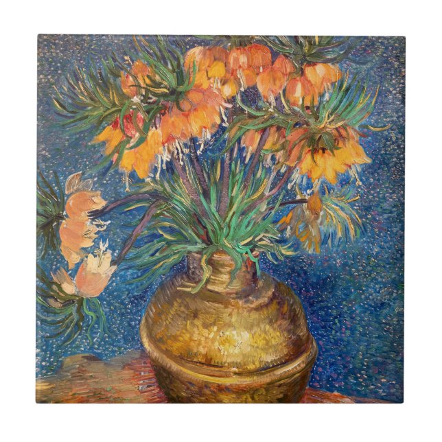 Azulejo Vincent van Gogh - Fritillaries imperiales (Frente)