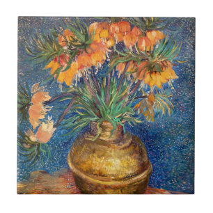 Azulejo Vincent van Gogh - Fritillas Imperiales
