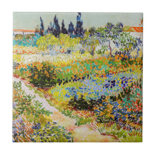 Azulejo Vincent van Gogh - Jardín en Arlés