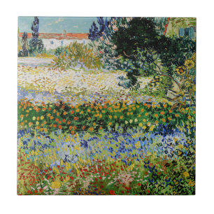 Azulejo Vincent van Gogh - Jardín Florido