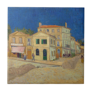 Azulejo Vincent van Gogh - La Casa Amarilla / La Calle