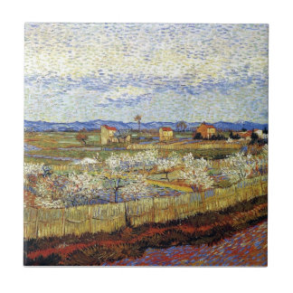 Azulejo Vincent Van Gogh - La Crau con melocotoneros