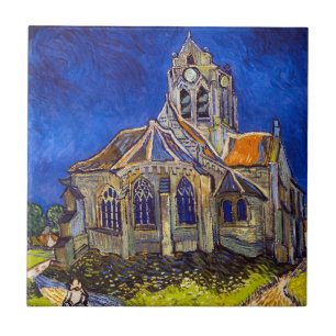 Azulejo Vincent van Gogh - La Iglesia en Auvers