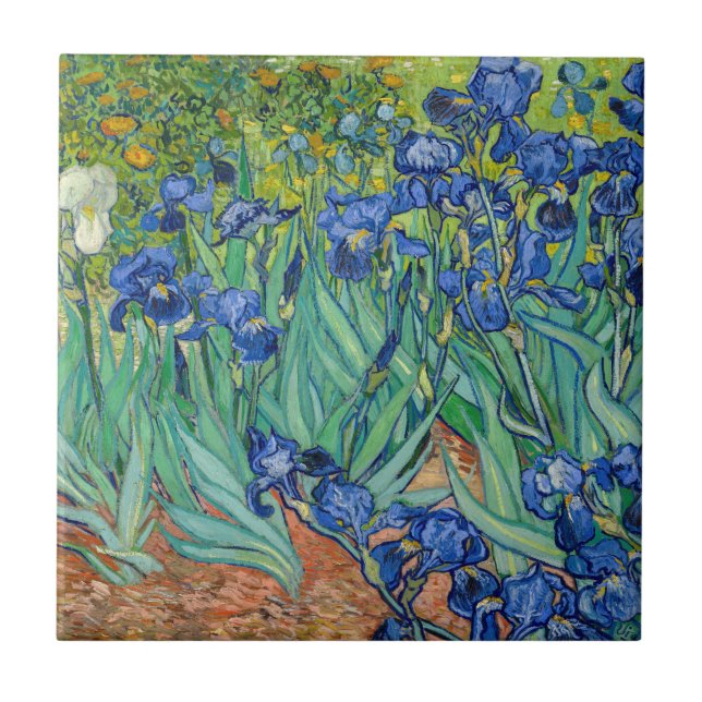 Azulejo Vincent Van Gogh - Lirios (Frente)