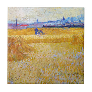Azulejo Vincent van Gogh - Los cosechadores