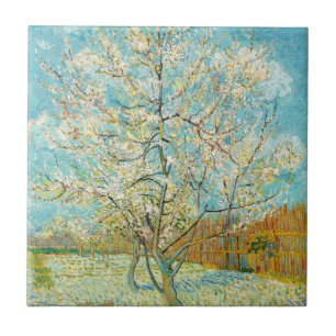 Azulejo Vincent van Gogh - Melocotonero Rosa en Flor