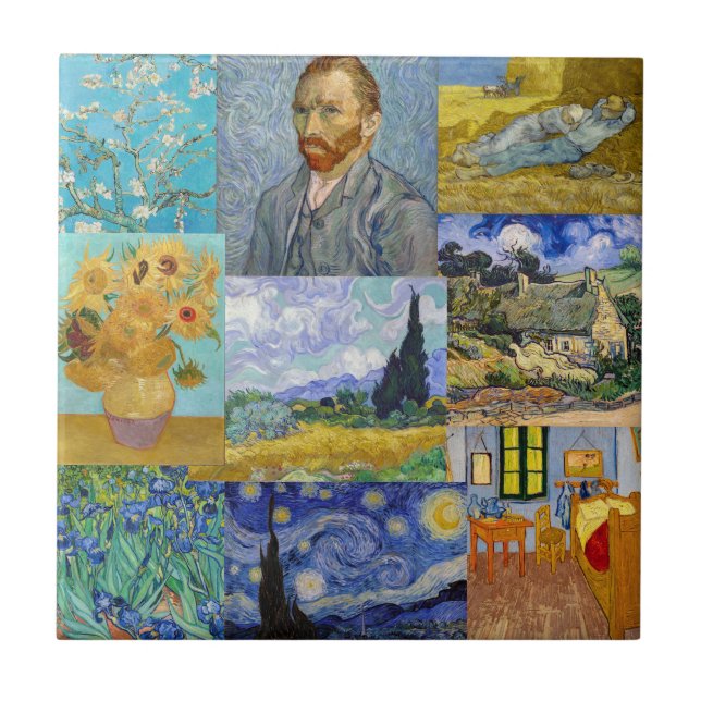 Azulejo Vincent Van Gogh - Obra maestra (Frente)