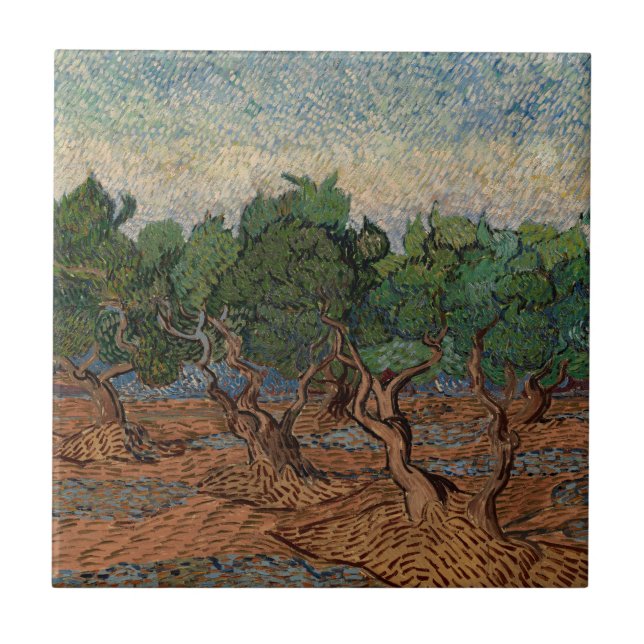 Azulejo Vincent van Gogh - Olive Grove (Frente)