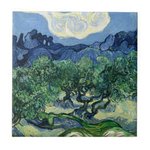Azulejo Vincent Van Gogh Olivos Paisaje Montañoso