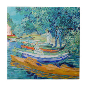 Azulejo Vincent van Gogh - Orilla del Oise en Auvers