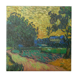 Azulejo Vincent van Gogh - Paisaje en Crepúsculo