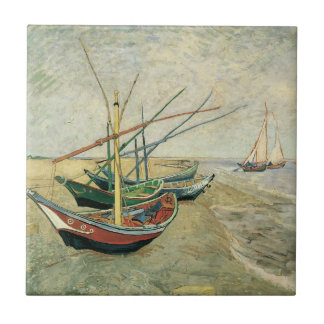 Azulejo Vincent van Gogh - Pescadores en la playa