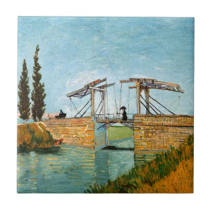 Azulejo Vincent van Gogh - Puente de Langlois en Arles #3