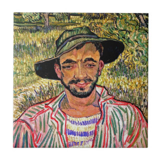 Azulejo Vincent Van Gogh - Retrato de un joven campesino