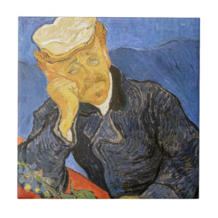Azulejo Vincent Van Gogh - Retrato del Doctor Paul Gachet