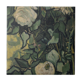 Azulejo Vincent van Gogh - Rosas y Escarabajo
