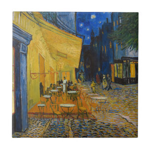 Azulejo Vincent van Gogh - Terraza del Café por la Noche