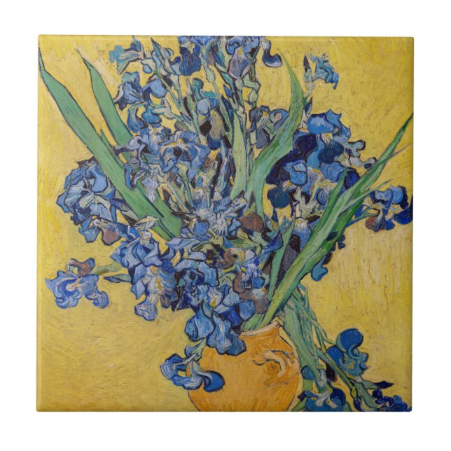 Azulejo Vincent van Gogh - Vase con irlandeses (Frente)
