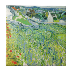 Azulejo Vincent van Gogh - Viñedos en Auvers