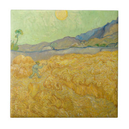 Azulejo Vincent van Gogh - Wheatfield con un pañal