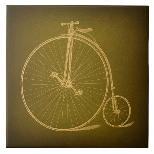 Azulejo Viñeta Velocipede Bicicleta Antígona Alta Biciclet (Frente)