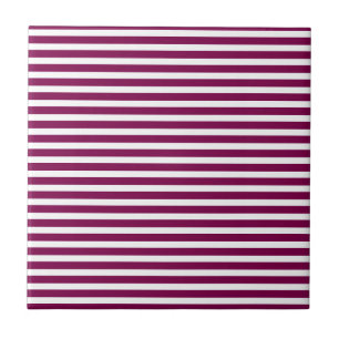 Azulejo Vino Blanco Rayas Simple Elegante Moderno Minimali