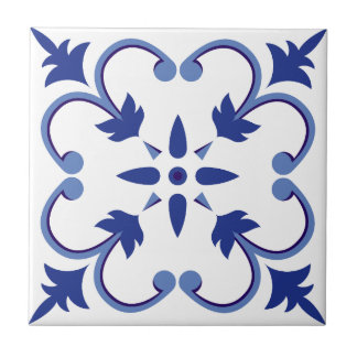 Azulejo Vino de índigo Petal
