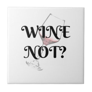Azulejo ¿Vino No? Por el amante del vino en tu vida