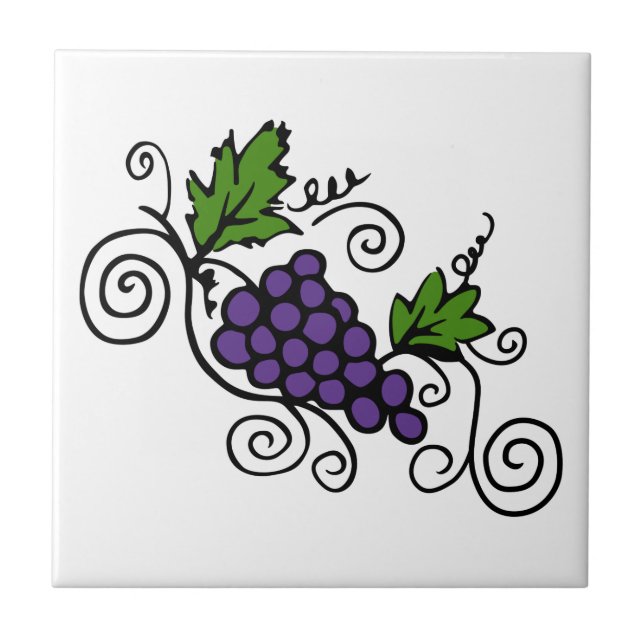 Azulejo Vinos de uva (Frente)
