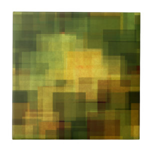 Azulejo vintage 2 geométricos abstractos coloridos del