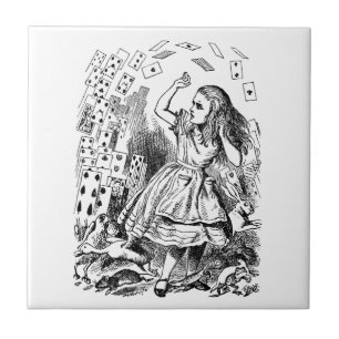 Azulejo Vintage Alicia en el País de las Maravillas, Carta