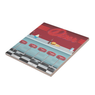 Azulejo Vintage All American Diner