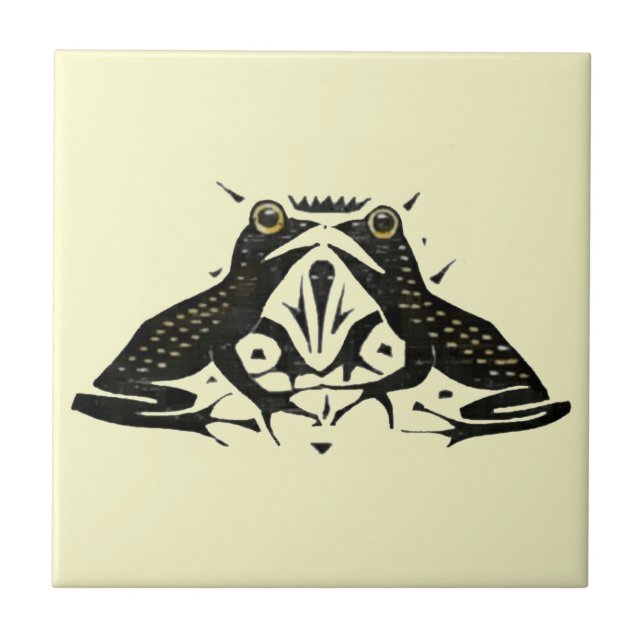 Azulejo Vintage Art Nouveau Dos Ranas (Frente)