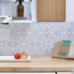 Azulejo Vintage blanco gris original acuarela única<br><div class="desc">Hermosa baldosa de cerámica de color agua original vintage de alta calidad,  delicado color gris moderno claro sobre un fondo blanco. Perfecto para un diseño interior de estilo fresco. Perfecto para una cocina elegante,  un baño o una decoración de pared. Crédito de la foto de portada: Good-soul shop</div>