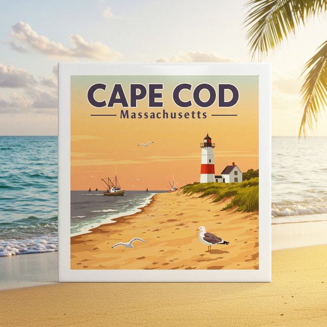 Azulejo Vintage Cape Cod Massachusetts (Subido por el creador)
