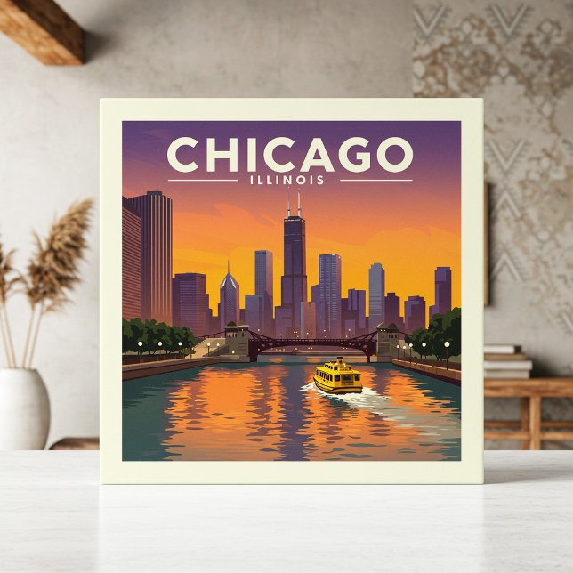 Azulejo Vintage Chicago Illinois (Subido por el creador)