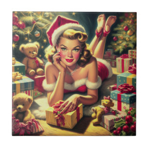 Azulejo Vintage Christmas Pin up
