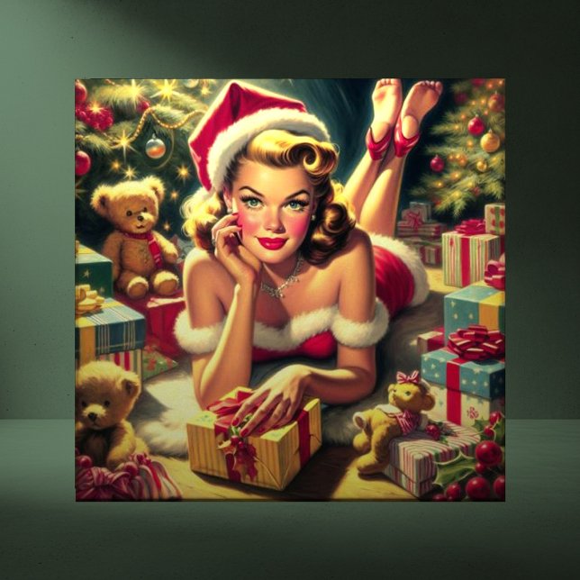 Azulejo Vintage Christmas Pin up (Subido por el creador)