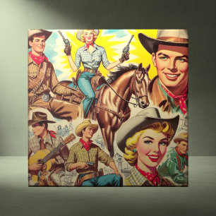 Azulejo Vintage Country Seamless Ilustracion