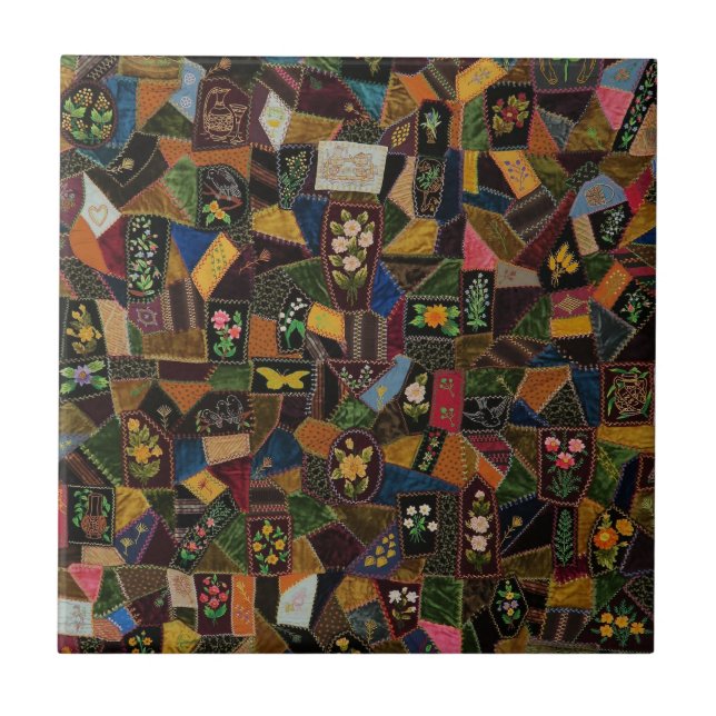 Azulejo Vintage Crazy Quilt (Frente)