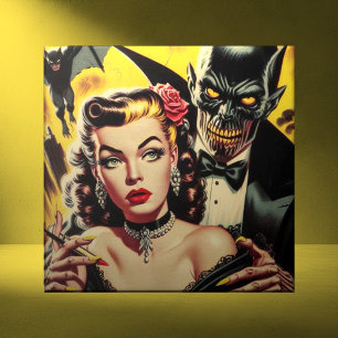 Azulejo Vintage Creepy Chica