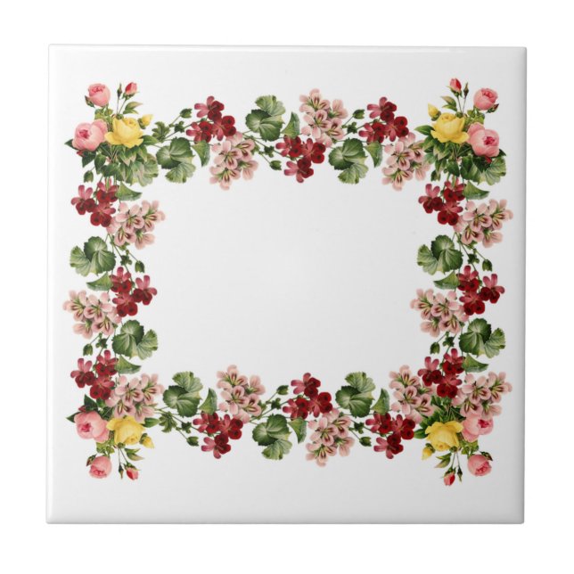 Azulejo Vintage Floral (Frente)