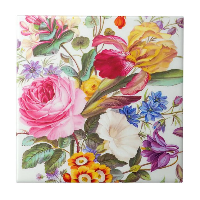 Azulejo Vintage Floral (Frente)
