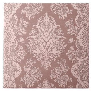 Azulejo Vintage floral en beige atractivo