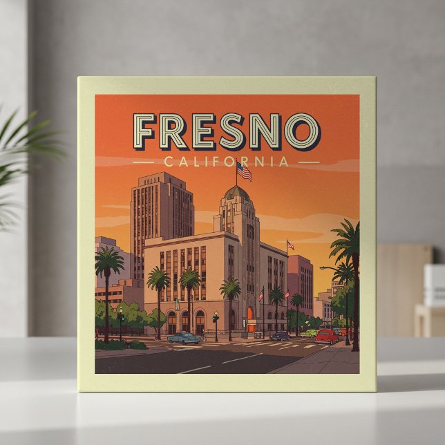 Azulejo Vintage Fresno California (Subido por el creador)