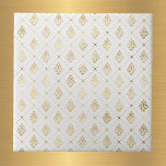 Azulejo Vintage Gold Art Deco White<br><div class="desc">Baldosas blancas de diseño Art Déco dorado.</div>