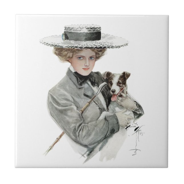 Azulejo Vintage Harrison Fisher (Frente)