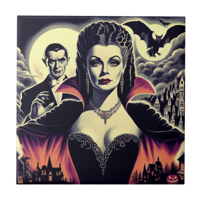 Azulejo Vintage Hot Vampire (Frente)